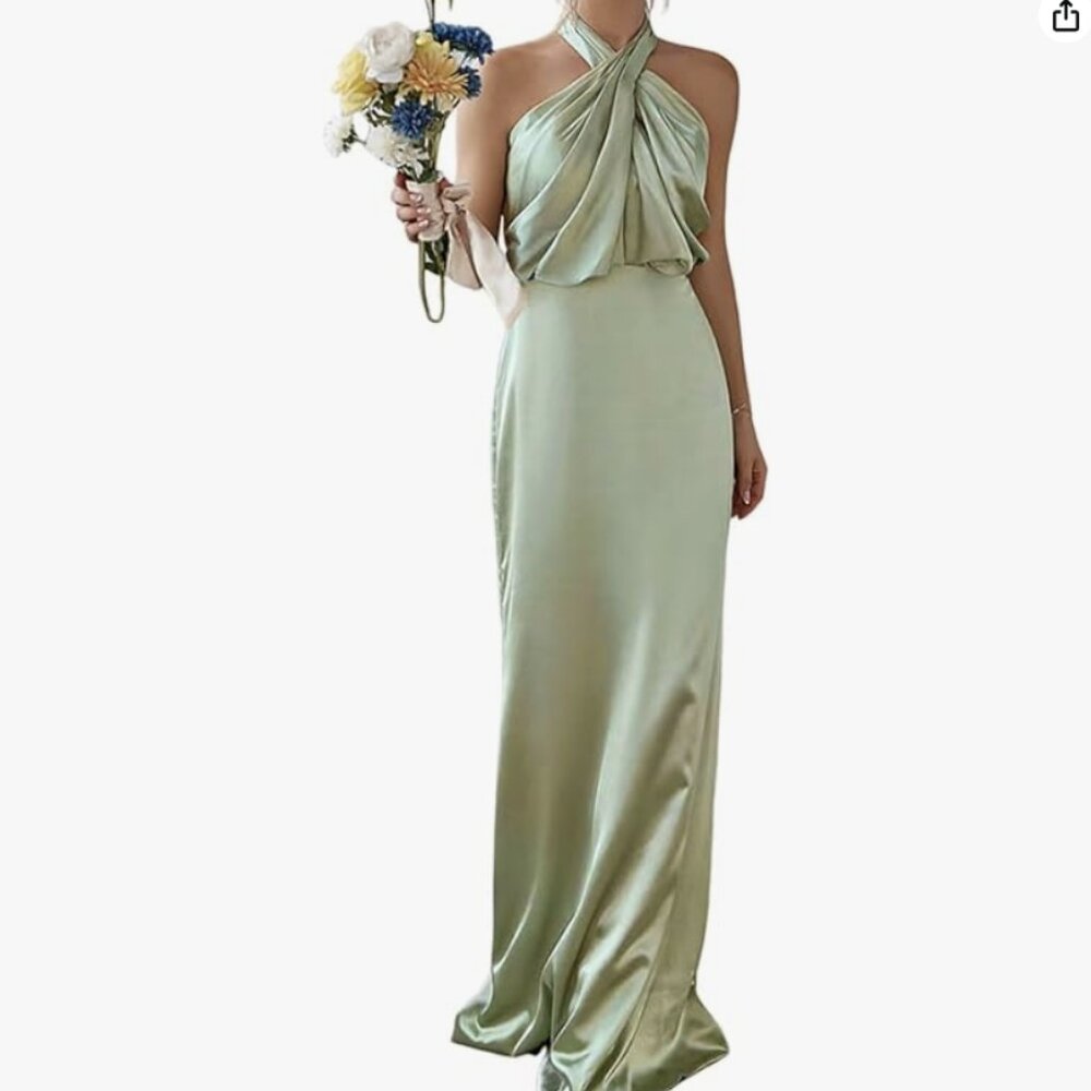 Sage Green Bridesmaid / Wedding Guest Dress